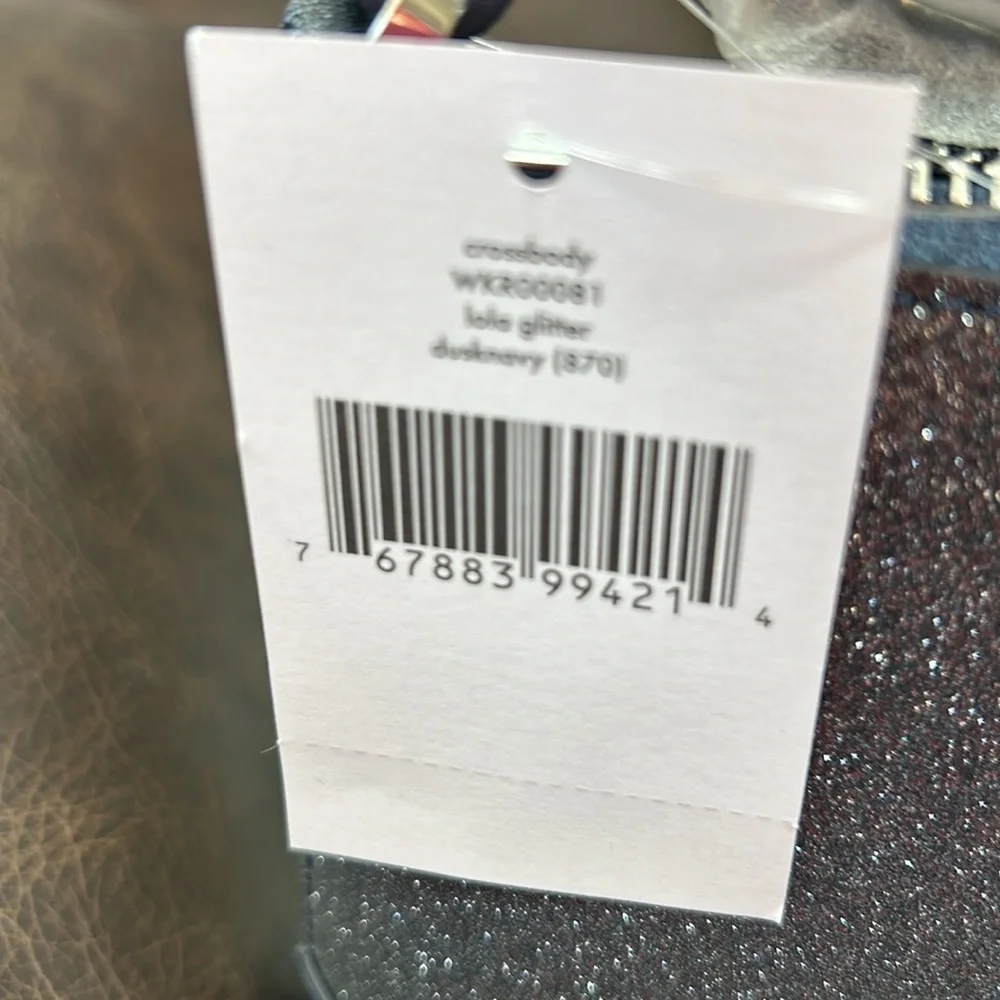 Kate Spade Lola Glitter Crossbody In Navy Dusk - Picture 5 of 7